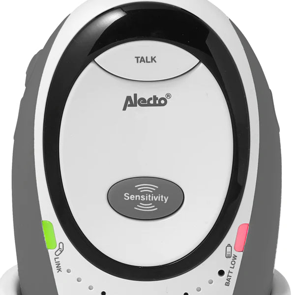 Alecto - Full Eco DECT babyfoon, wit/antraciet