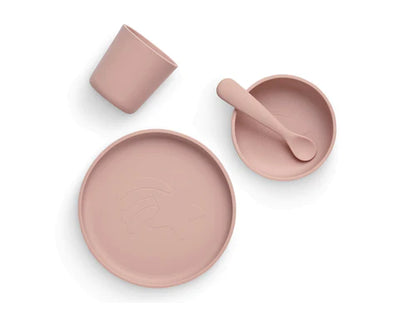 Jollein - Kinderserviesset Siliconen 4-delig - Pale Pink