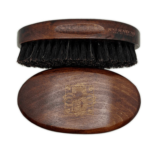 Beard Brush Made Of Natural Boar Bristles & Cherry Wood