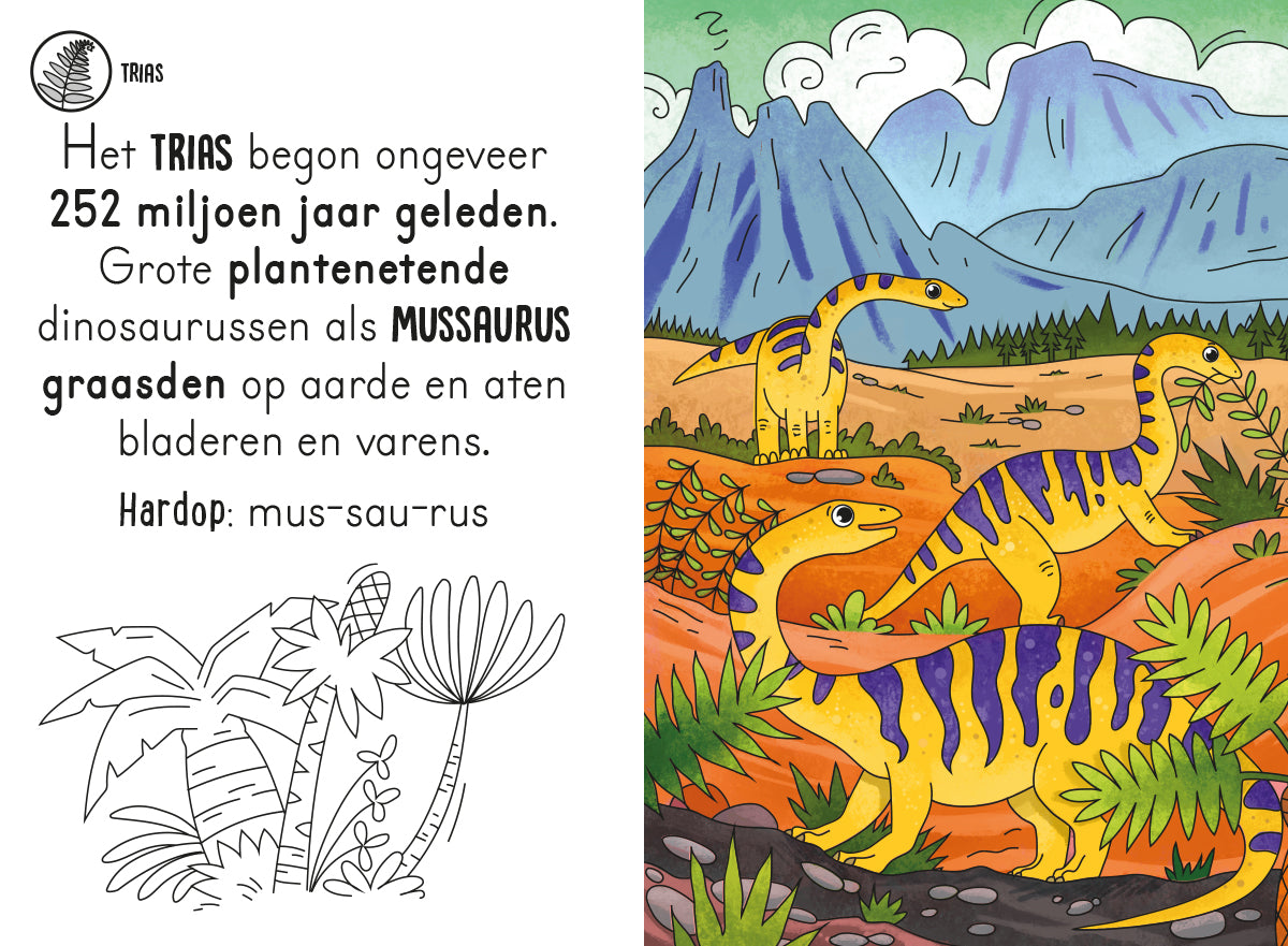 Magisch Waterkleurboek Dino's