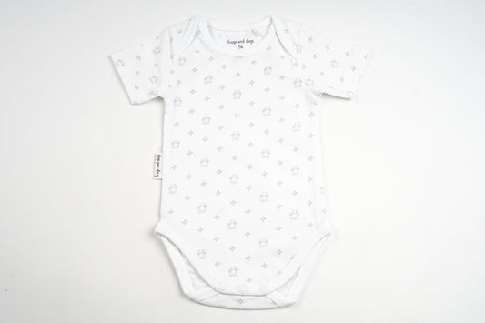 Frogs & Dogs - romper - white