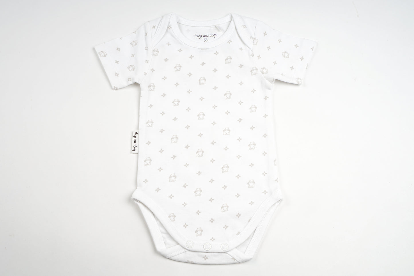 Frogs & Dogs - romper - white