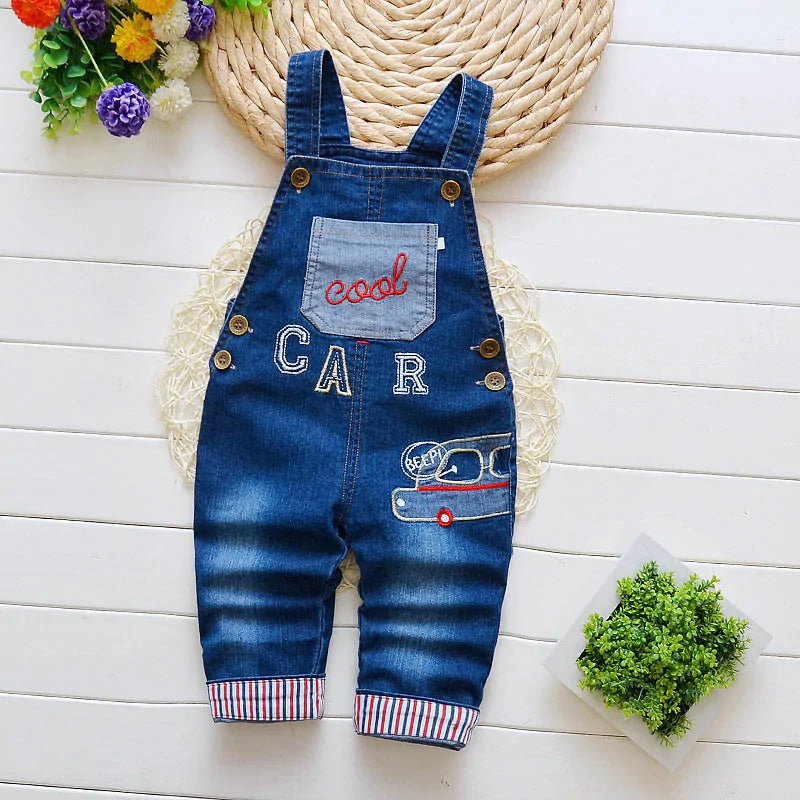 IENENS Toddler Boys' Denim Overalls Jeans Jumpsuit