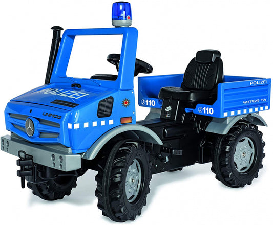 Rolly Toys Rollyunimog Police Junior Blauw/Zwart