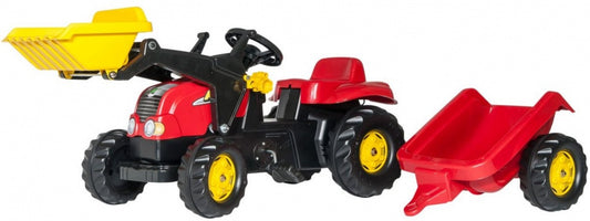 Rolly Toys Traptractor Rollykid X Junior Rood rood/zwart