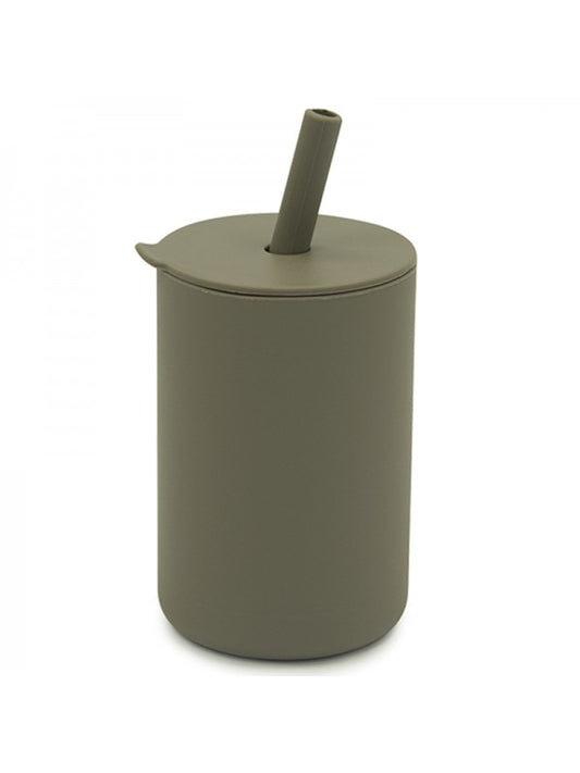 TRYCO - SILICONE - STRAW CUP - OLIVE GRAY