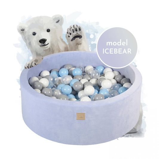Velvet Ballenbak 30cm - Ice Bear Set